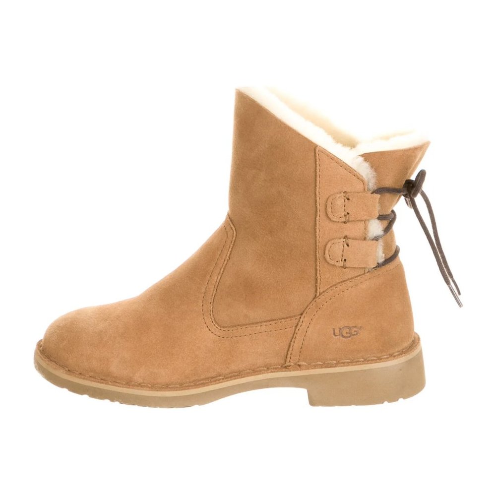 UGG Naiyah Lace-Back Shearling Boots
